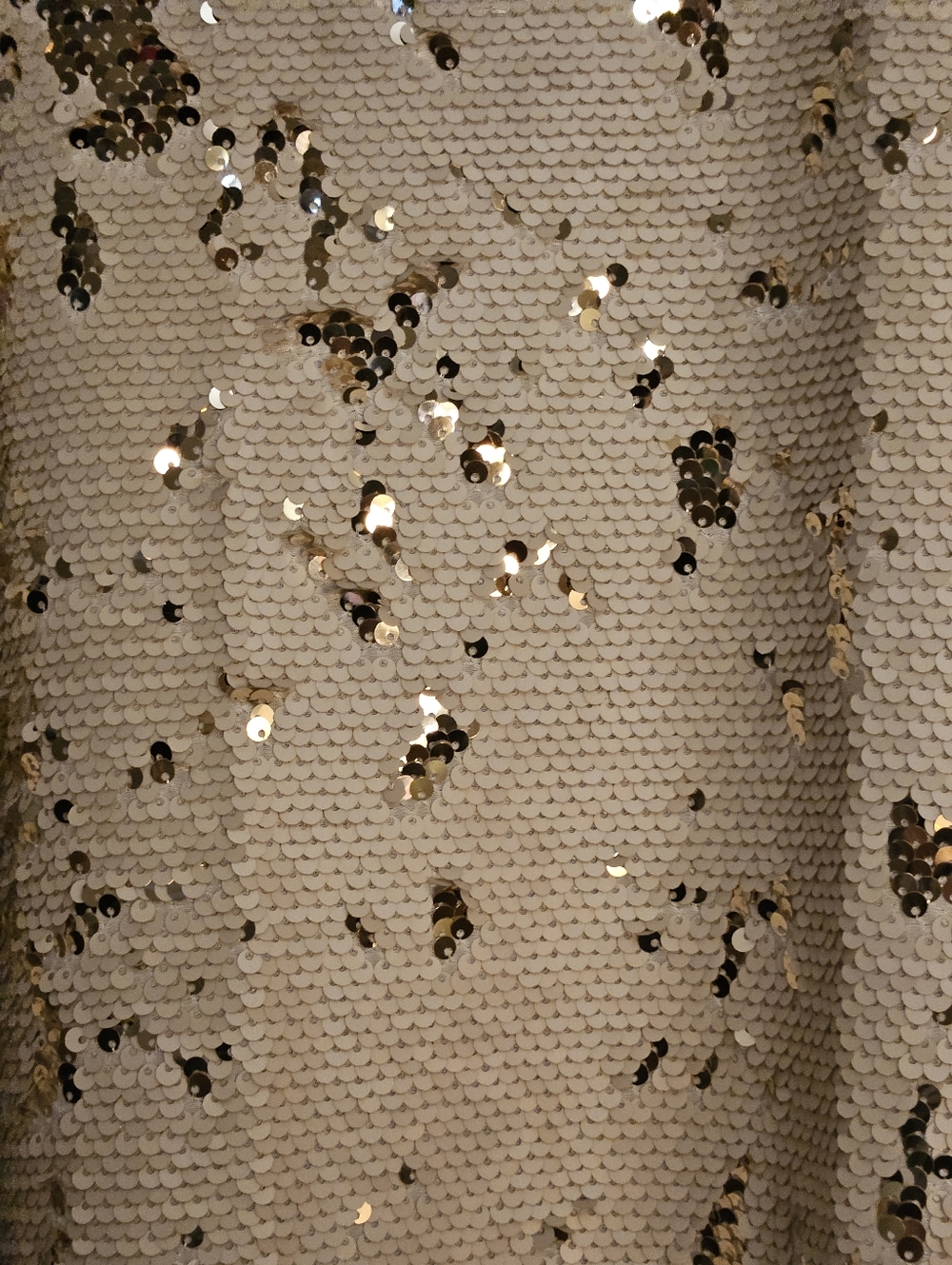 RACHEL Rachel Roy Sequin-Embellished Champagne Shift Top Style Dress - Picture 11 of 11